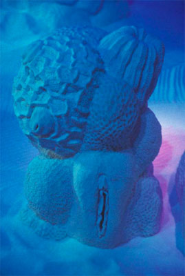 Ken Yonetani: Sweet Barrier Reef (detail), 2005, sugar, 160 x 1200 x 600 cm, installation view, Artspace, Sydney; photo Darren Hopton; courtesy the artist / Dianne Tanzer Gallery
